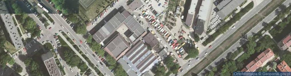 Zdjęcie satelitarne Bieńczycki Plac Targowy ul.