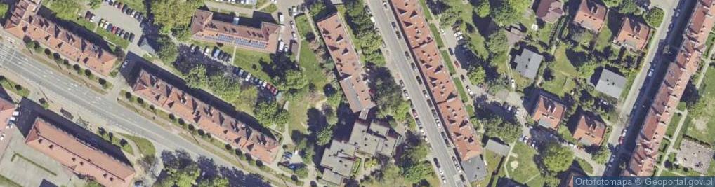 Zdjęcie satelitarne Biblioteczna ul.