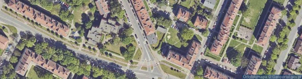 Zdjęcie satelitarne Biblioteczna ul.