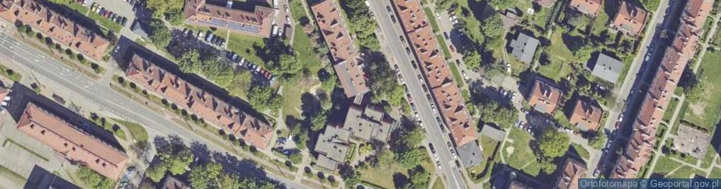 Zdjęcie satelitarne Biblioteczna ul.