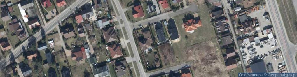 Zdjęcie satelitarne Błękitna ul.