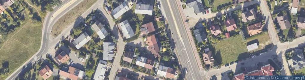 Zdjęcie satelitarne Błękitna ul.