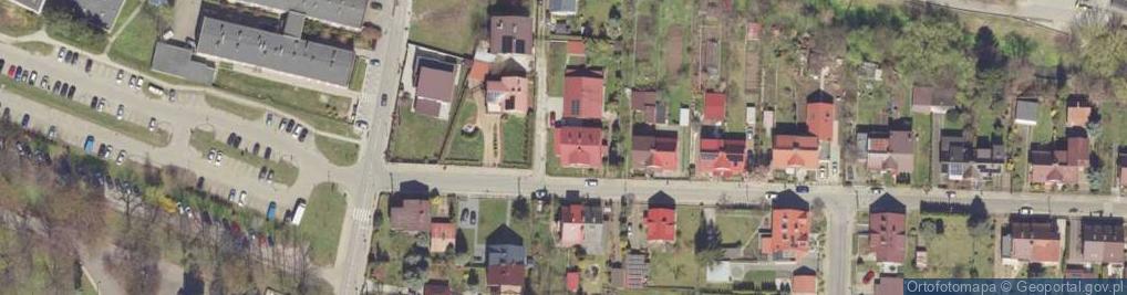 Zdjęcie satelitarne Błękitna ul.