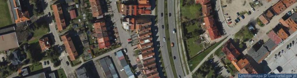 Zdjęcie satelitarne Bohaterów Warszawy ul.