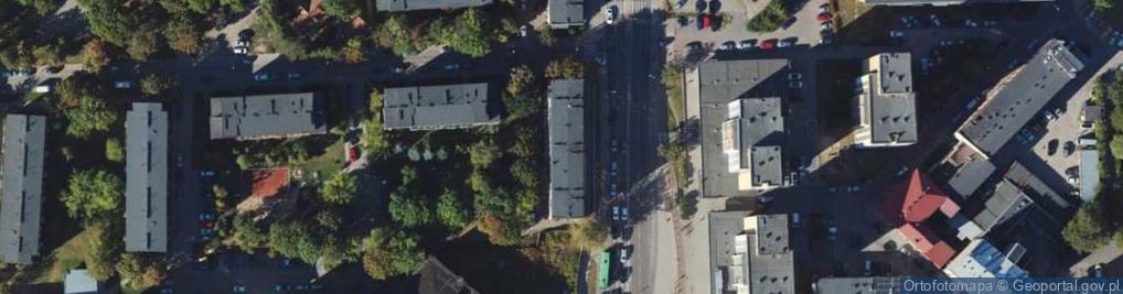 Zdjęcie satelitarne Bohaterów Getta ul.