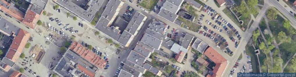 Zdjęcie satelitarne Bohaterów Getta ul.