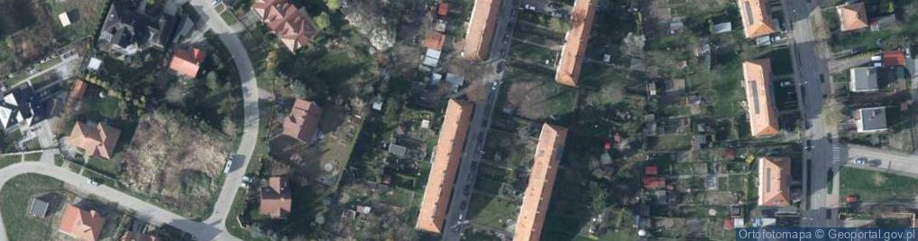 Zdjęcie satelitarne Bohaterów Getta ul.
