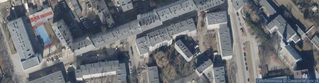 Zdjęcie satelitarne Bojowników Getta Warszawskiego ul.