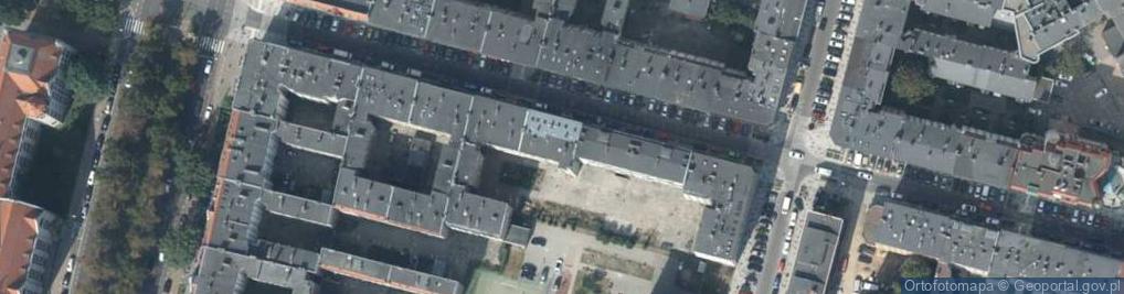 Zdjęcie satelitarne Bohaterów Getta Warszawskiego ul.