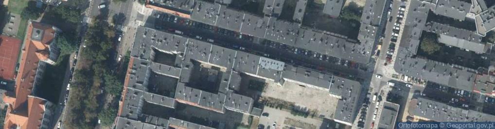 Zdjęcie satelitarne Bohaterów Getta Warszawskiego ul.