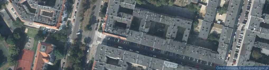 Zdjęcie satelitarne Bohaterów Getta Warszawskiego ul.