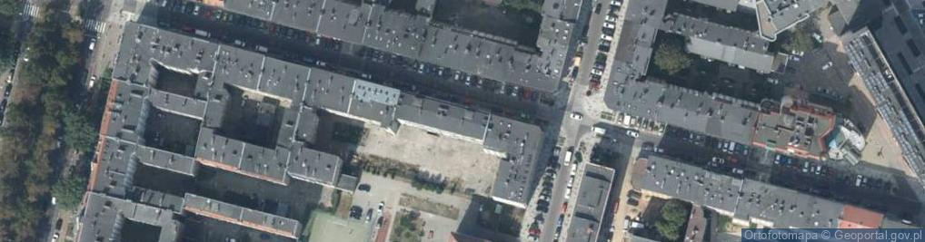 Zdjęcie satelitarne Bohaterów Getta Warszawskiego ul.