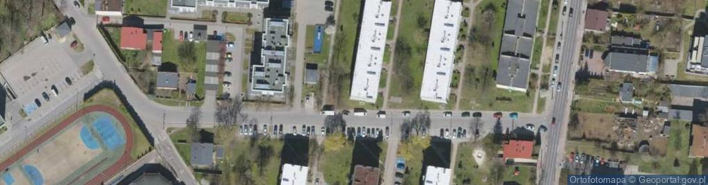 Zdjęcie satelitarne Bohaterów 14 Brygady ul.