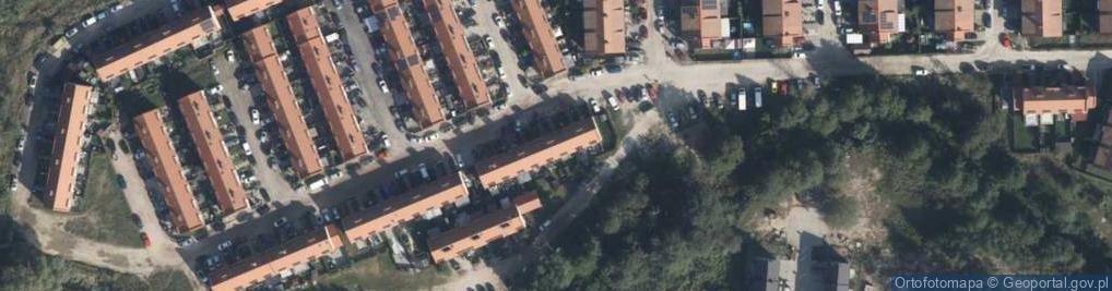 Zdjęcie satelitarne Brzoskwiniowa ul.