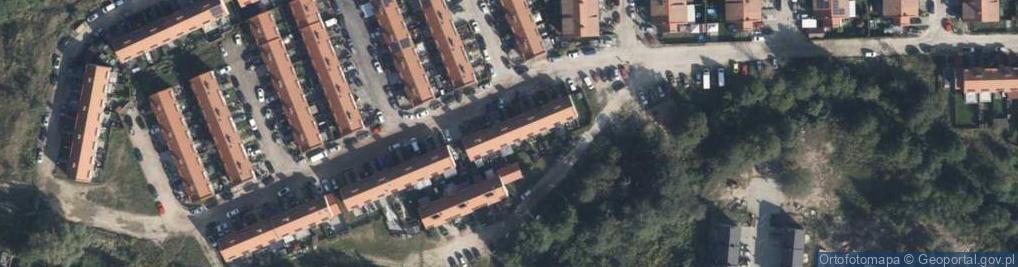 Zdjęcie satelitarne Brzoskwiniowa ul.