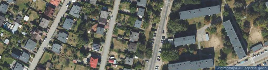 Zdjęcie satelitarne Brzozowa ul.