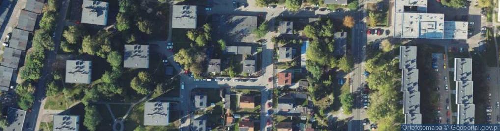 Zdjęcie satelitarne Brzoskwiniowa ul.