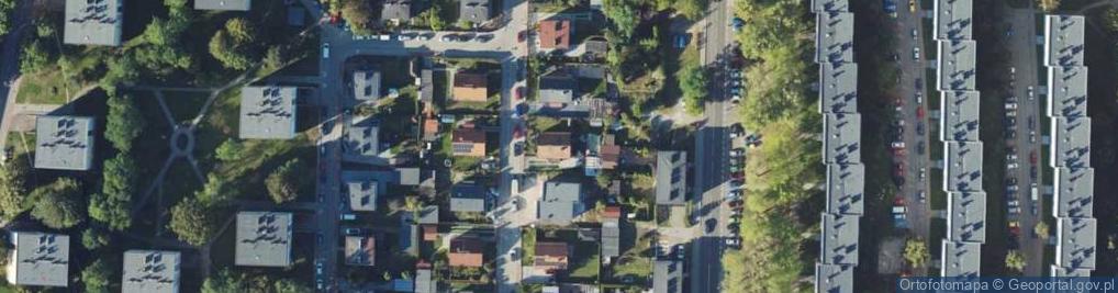 Zdjęcie satelitarne Brzoskwiniowa ul.