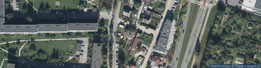 Zdjęcie satelitarne Brzoskwiniowa ul.