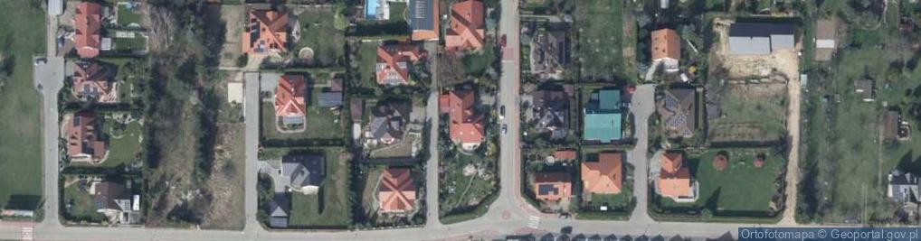 Zdjęcie satelitarne Brzoskwiniowa ul.