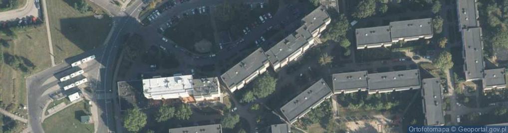 Zdjęcie satelitarne Brązowa ul.