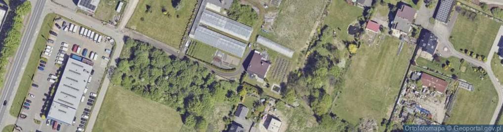 Zdjęcie satelitarne Brzoskwiniowa ul.