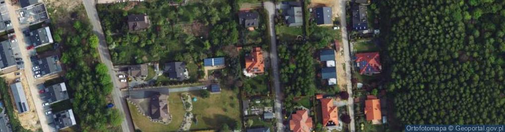 Zdjęcie satelitarne Brzoskwiniowa ul.