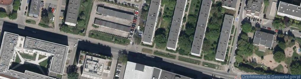Zdjęcie satelitarne Braniborska ul.