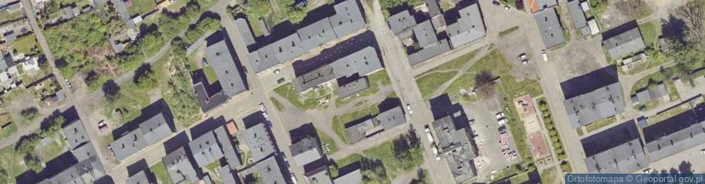 Zdjęcie satelitarne Bukowego Antoniego, dr. ul.