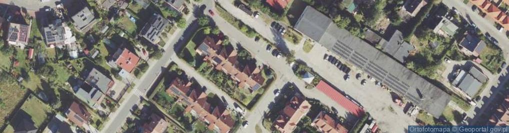 Zdjęcie satelitarne Bzów ul.