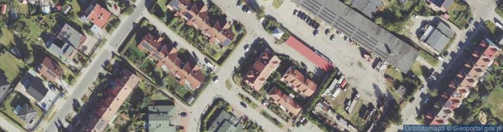 Zdjęcie satelitarne Bzów ul.