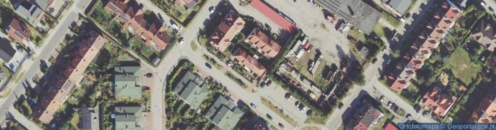 Zdjęcie satelitarne Bzów ul.