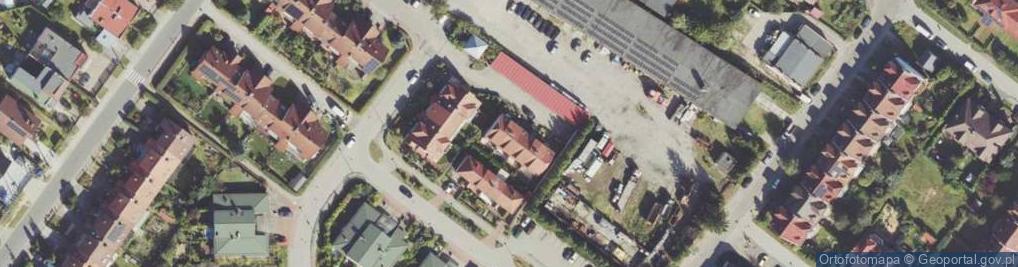 Zdjęcie satelitarne Bzów ul.