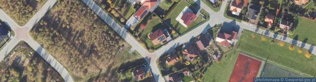 Zdjęcie satelitarne Bzów ul.