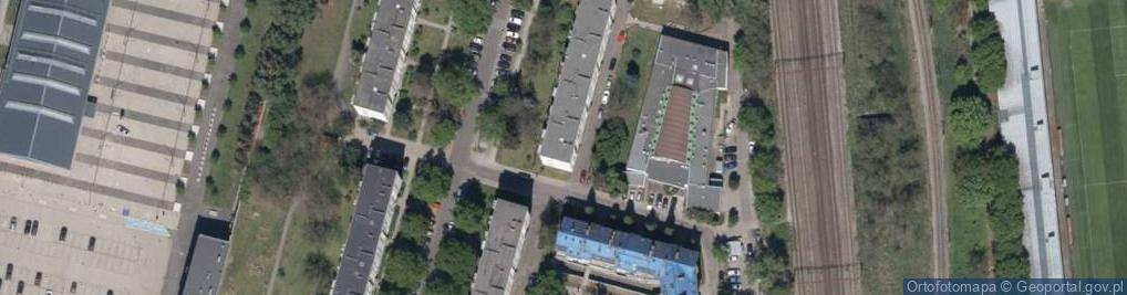 Zdjęcie satelitarne Bzowa ul.