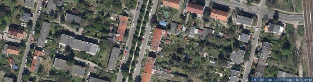 Zdjęcie satelitarne Bzowa ul.