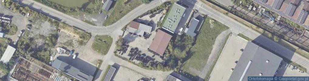 Zdjęcie satelitarne Centralnego Okręgu Przemysłowego ul.