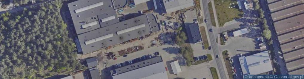 Zdjęcie satelitarne Centralnego Okręgu Przemysłowego ul.
