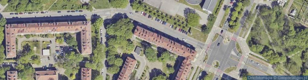 Zdjęcie satelitarne Cienista ul.