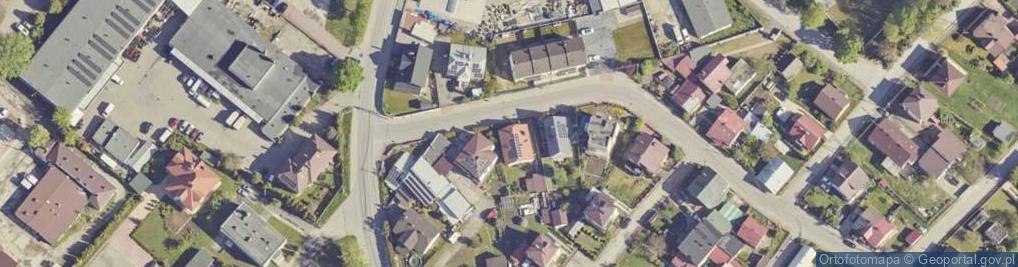 Zdjęcie satelitarne Ćwiklińskiej ul.