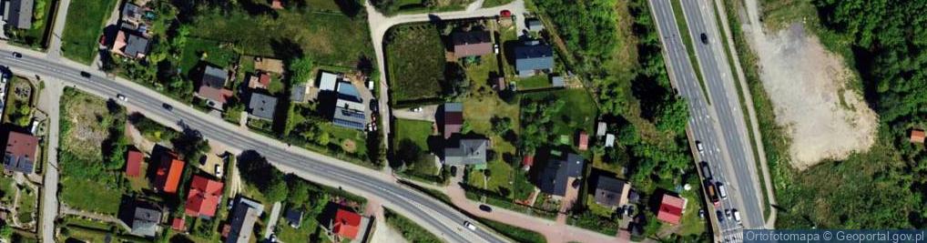 Zdjęcie satelitarne Czerwona ul.