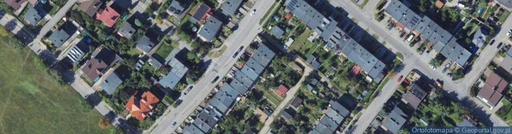 Zdjęcie satelitarne Czynu Zbrojnego Kolejarzy ul.