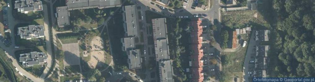 Zdjęcie satelitarne Czerwona ul.