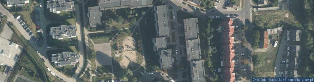 Zdjęcie satelitarne Czerwona ul.