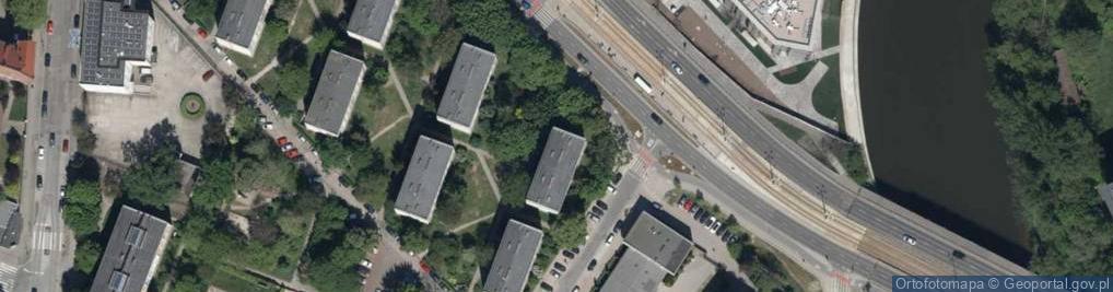 Zdjęcie satelitarne Długa ul.