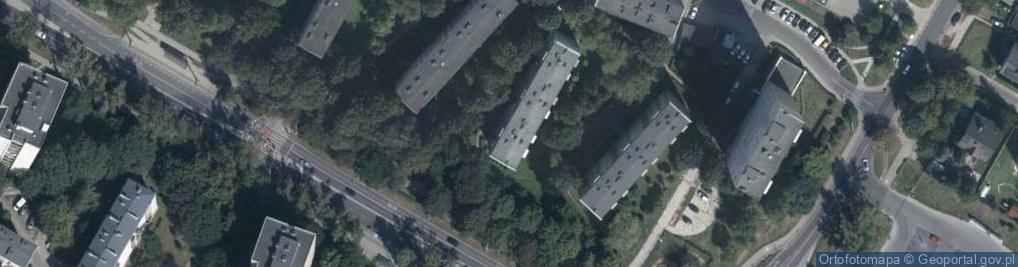 Zdjęcie satelitarne Droga Męczenników Majdanka ul.