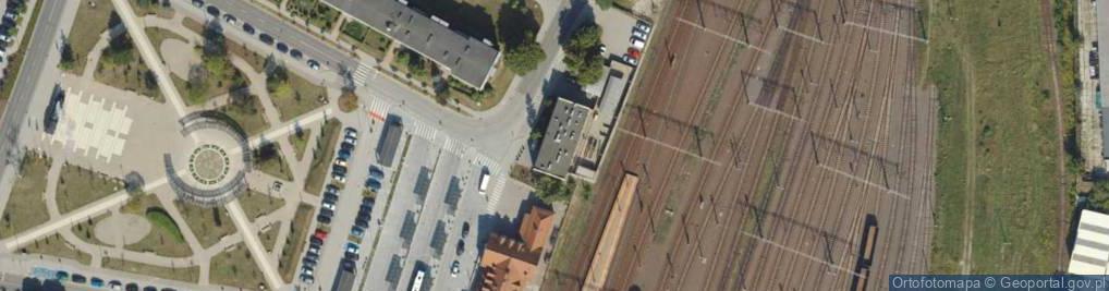 Zdjęcie satelitarne Dworcowa ul.