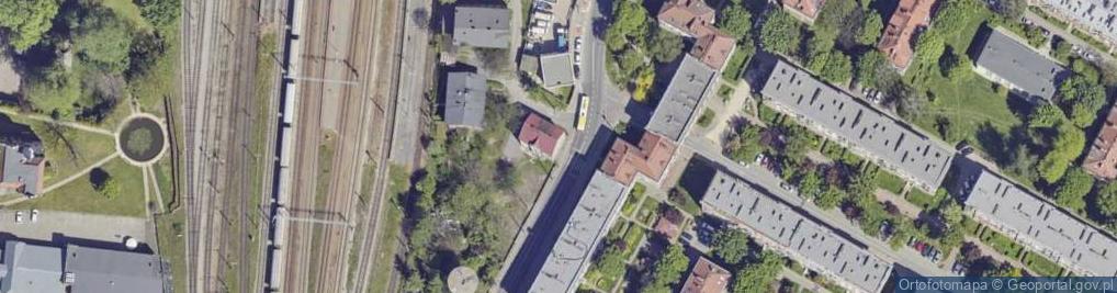 Zdjęcie satelitarne Dworcowa ul.