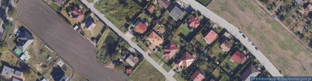 Zdjęcie satelitarne Działkowców ul.