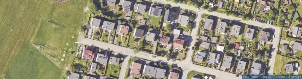 Zdjęcie satelitarne Działkowców ul.